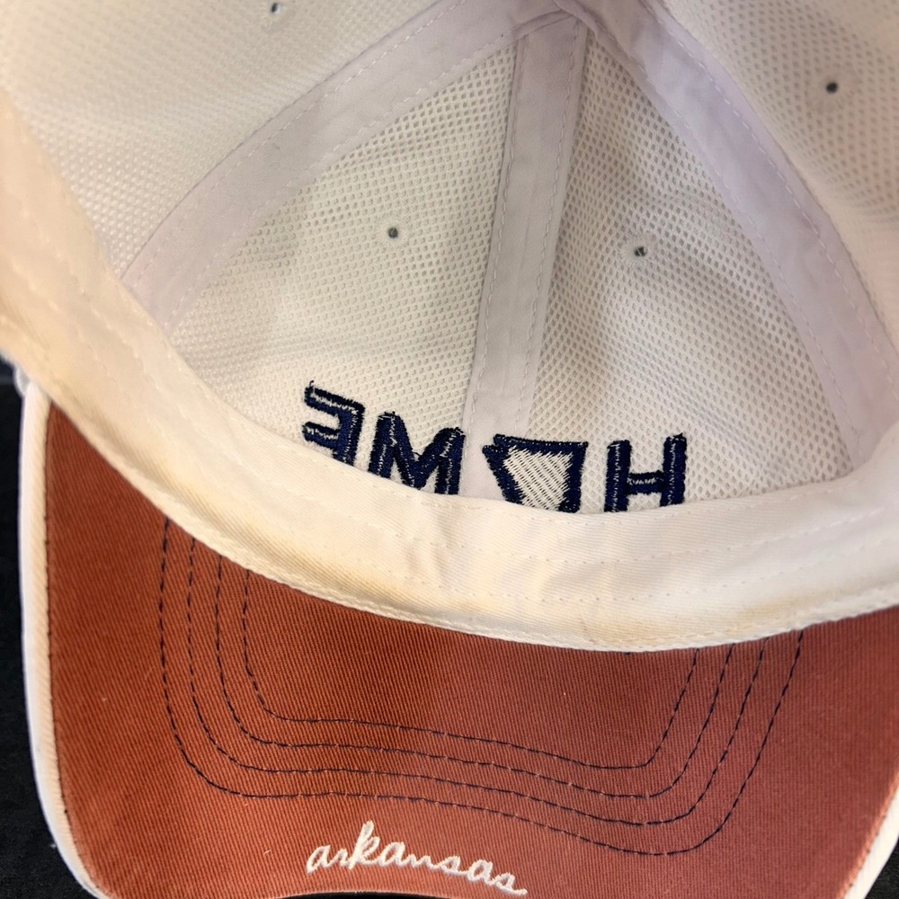 Arkansas Home State Silhouette Mens White State of Mine Hat Baseball Cap OSFM - Picture 12 of 15